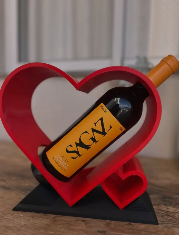 Foto de Suporte de vinho coração